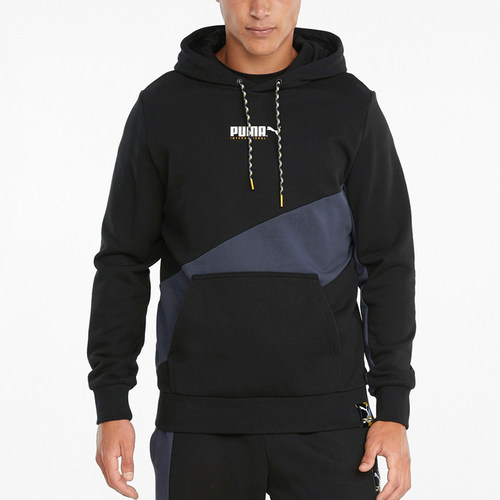 Puma/彪马正品INTL男士拼接宽松休闲运动卫衣外套533084-01