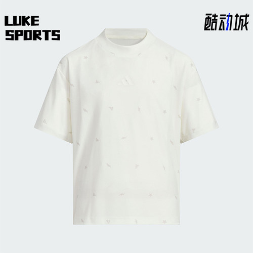 Adidas/阿迪达斯正品CLIMACOOL儿童休闲宽松针织日常短袖JL7518