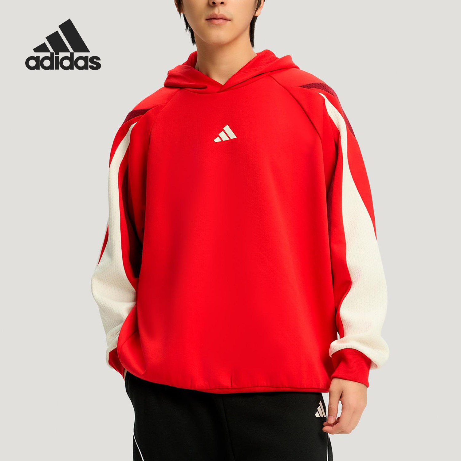 Adidas/阿迪达斯官方正品春秋男士双面针织运动卫衣套头衫KT0620