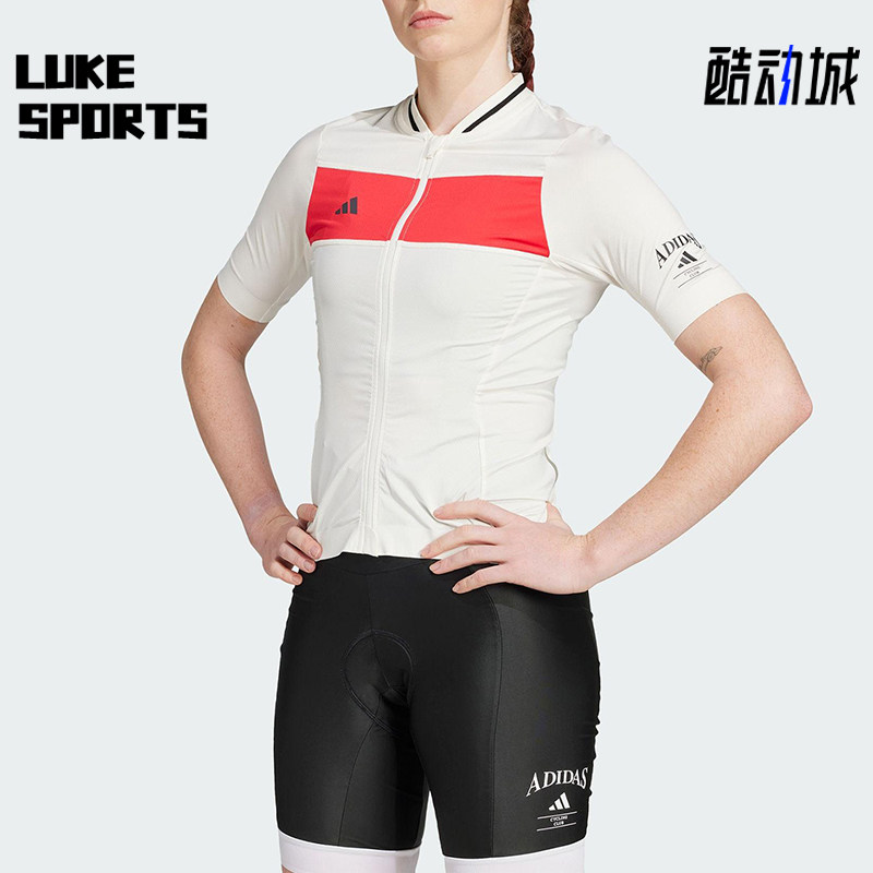 Adidas/阿迪达斯正品2025夏季款女士针织经典骑行紧身上衣JD7181