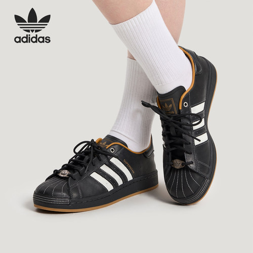 Adidas/阿迪达斯正品三叶草男女休闲低帮系带耐磨日常板鞋KI6590