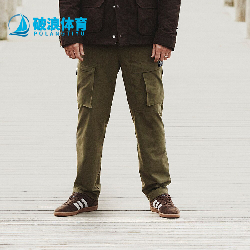 阿迪达斯男士梭织工装长裤