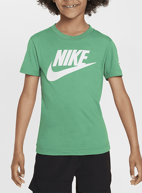 Nike/耐克正品新款小童运动休闲透气圆领印花短袖DX7633-324