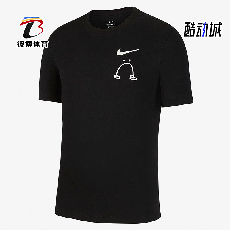 Nike/耐克正品TheTe新款男黑白色运动休闲短袖T恤CK9460-010