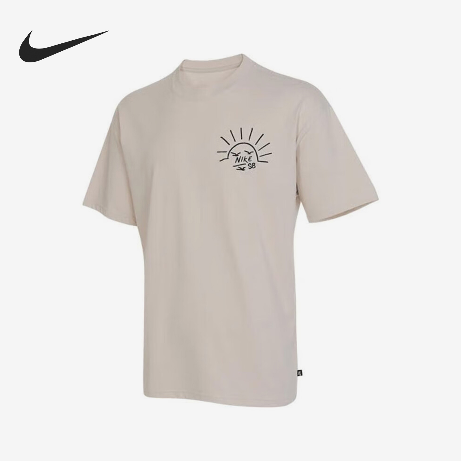 Nike/耐克正品夏季新款男士休闲印花透气运动短袖FZ5282-104