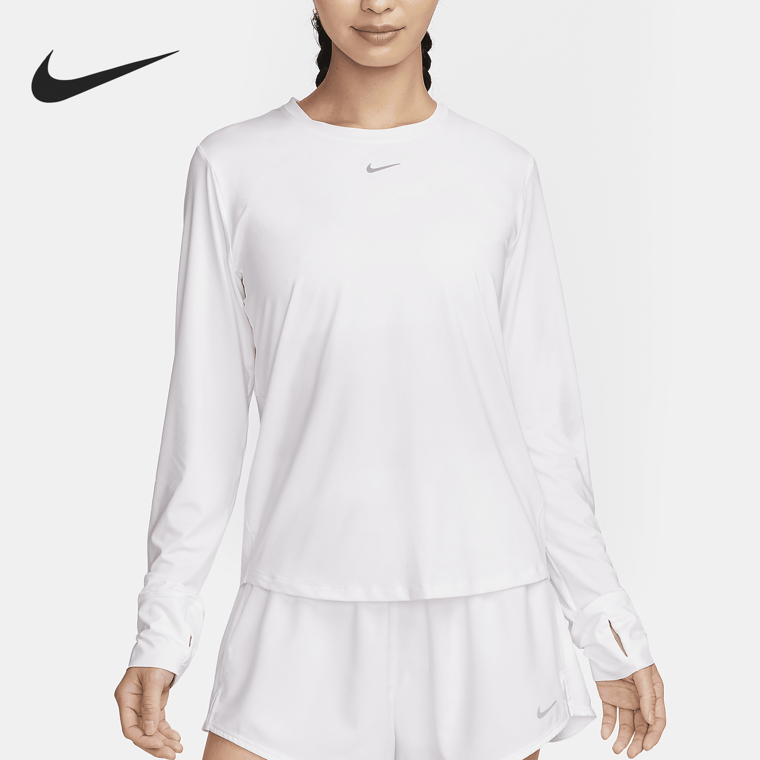 耐克女士经典吸湿排汗长袖T恤
