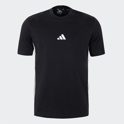 Adidas/阿迪达斯正品新款男士针织透气运动拼接短袖JY8564