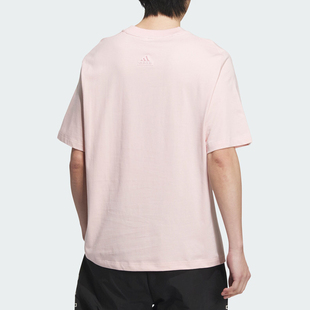 休闲舒适圆领运动短袖 Adidas 男士 新款 JI8605 阿迪达斯官方正品