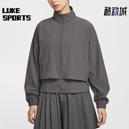 Nike/耐克正品Dri-FIT女士网眼拼接透气宽松休闲外套HJ0964-036