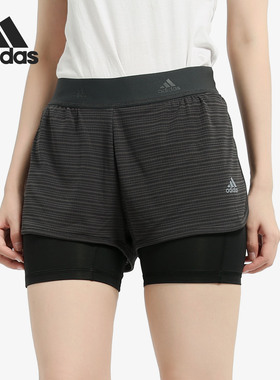 Adidas/阿迪达斯正品 2in1 Chill Shrt 女子针织训练短裤 CW4054