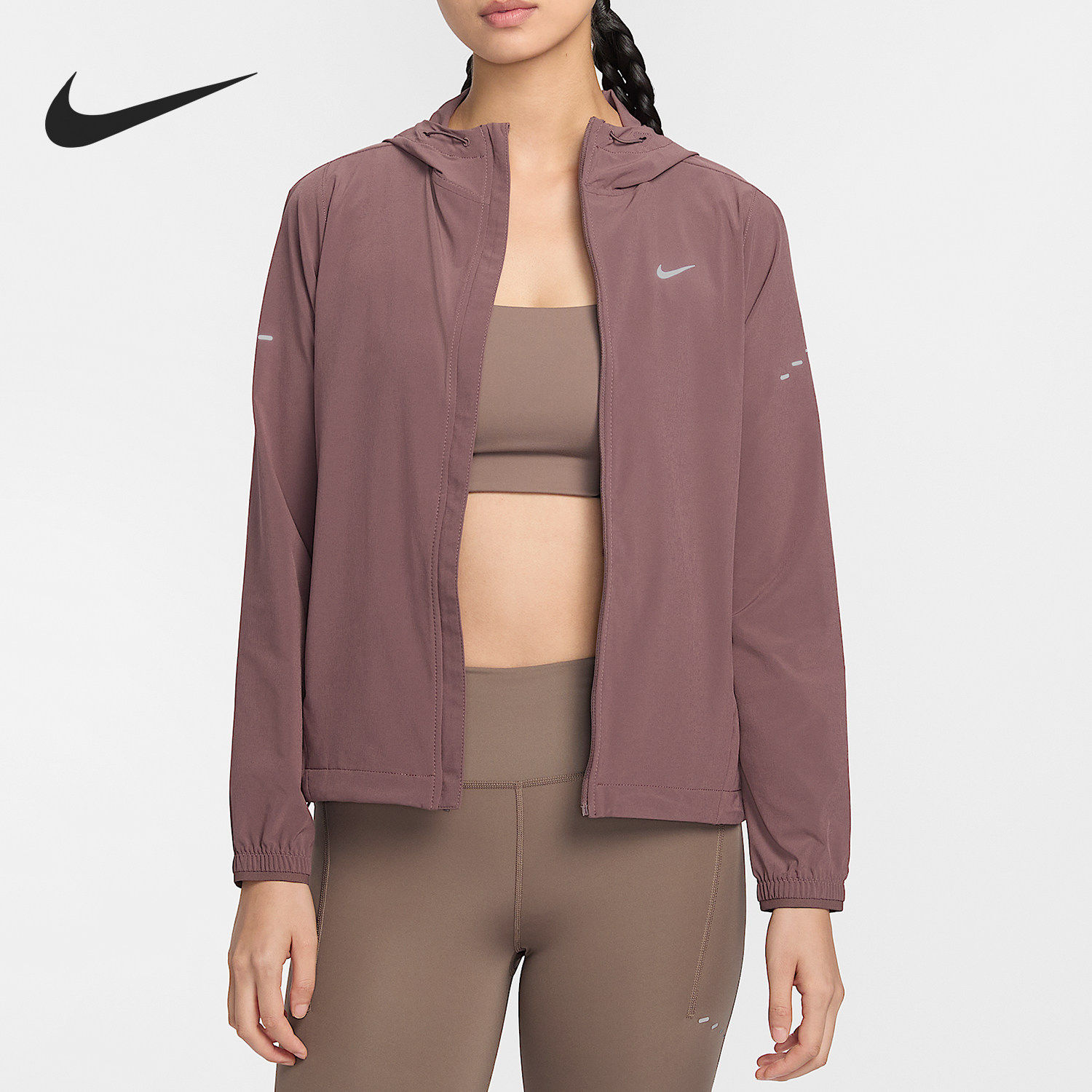Nike/耐克正品2025冬季款女士连帽透气跑步外套HQ0651-502