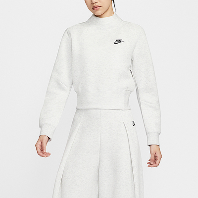Nike/耐克正品2025女士简约针织企领易穿脱运动卫衣HV2797-013