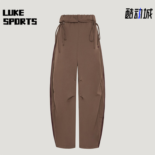 Adidas/阿迪达斯正品三叶草女士宽松系带中腰休闲长裤LD6430