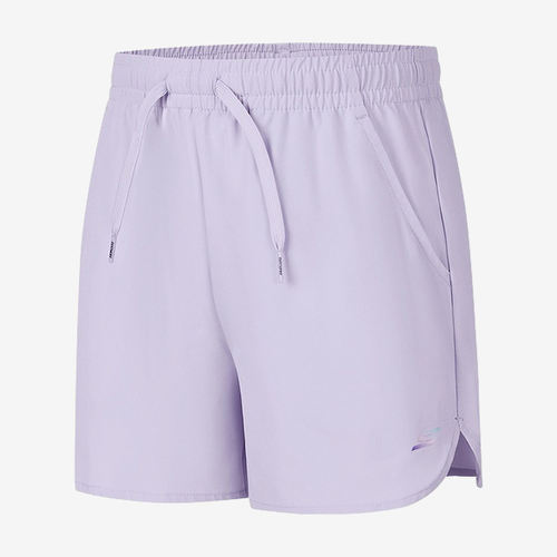 Skechers斯凯奇正品女童速干松紧腰系带梭织短裤P225G114-01X5