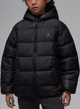Nike/耐克正品2025JORDAN大童休闲轻盈透气保暖羽绒服IQ9986-010