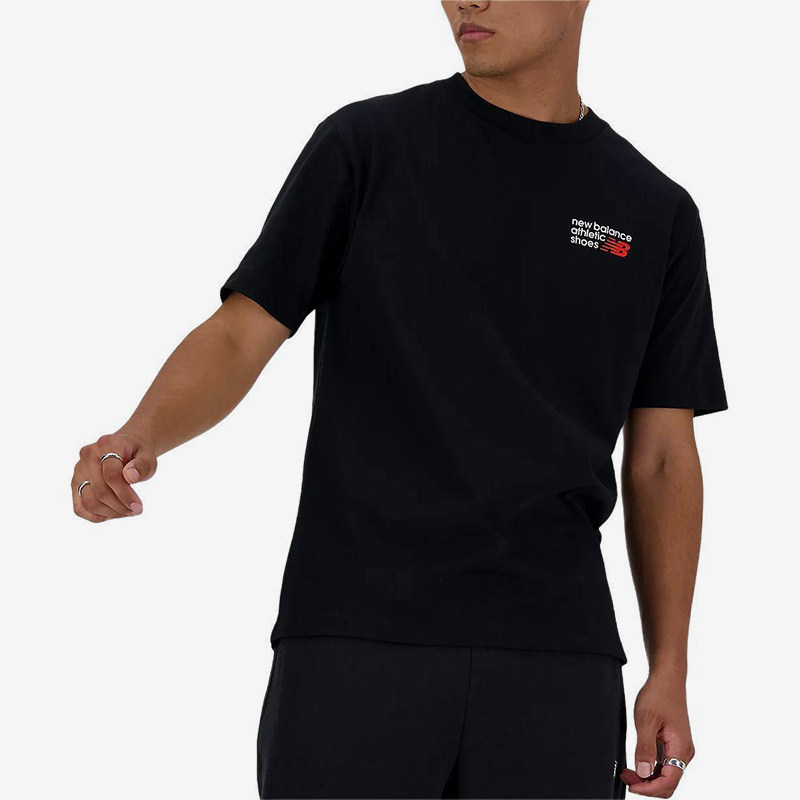 New Balance/NB正品夏季新款男子经典休闲透气短袖T恤MT41908-BK