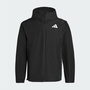 Adidas/阿迪达斯正品WOVENJACKET新款男女经典黑色夹克外套IB7052