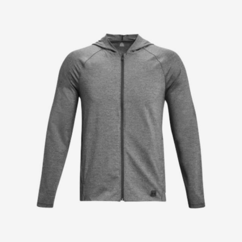 UA/安德玛正品户外男士针织拉链简约经典弹力夹克外套1374495-465