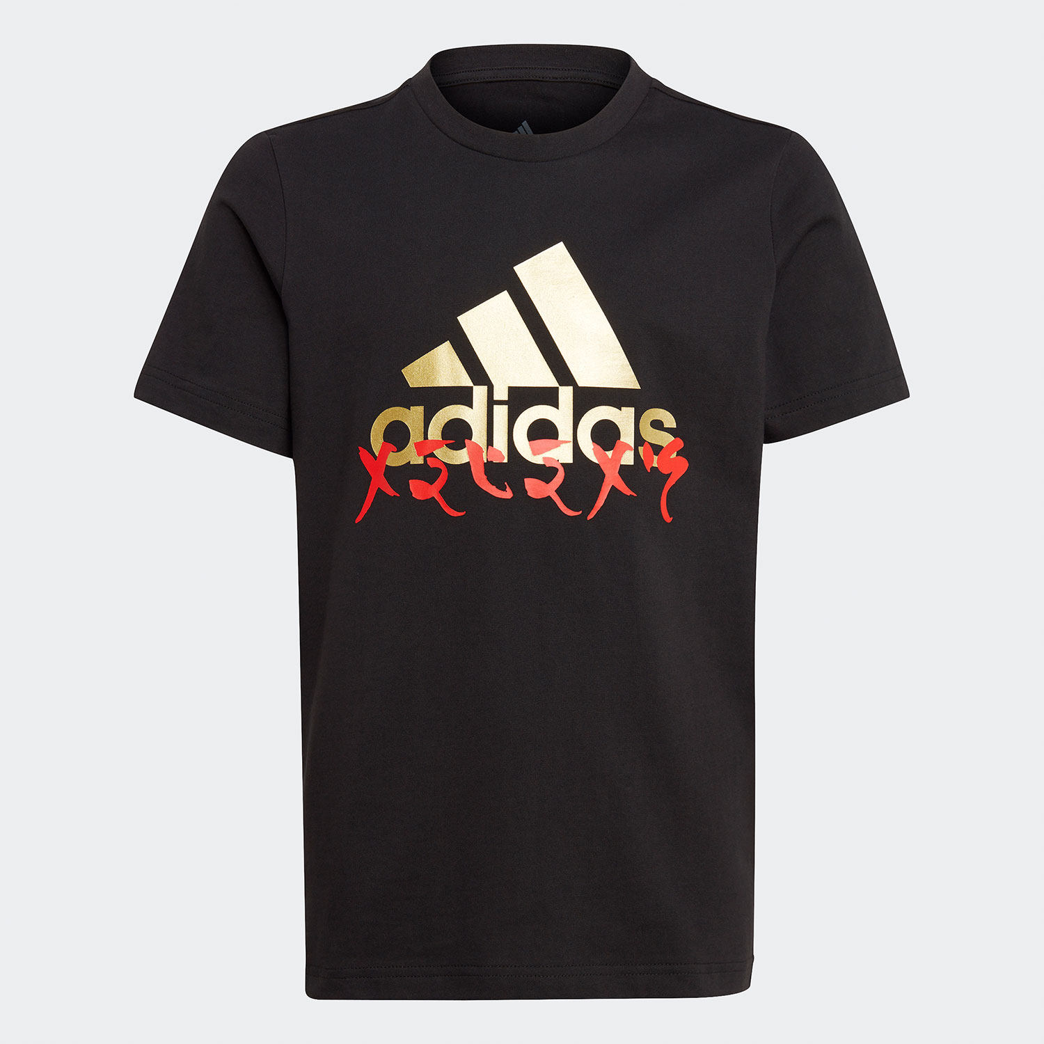 Adidas/阿迪达斯正品童装春季新款运动休闲短袖T恤 GJ6490