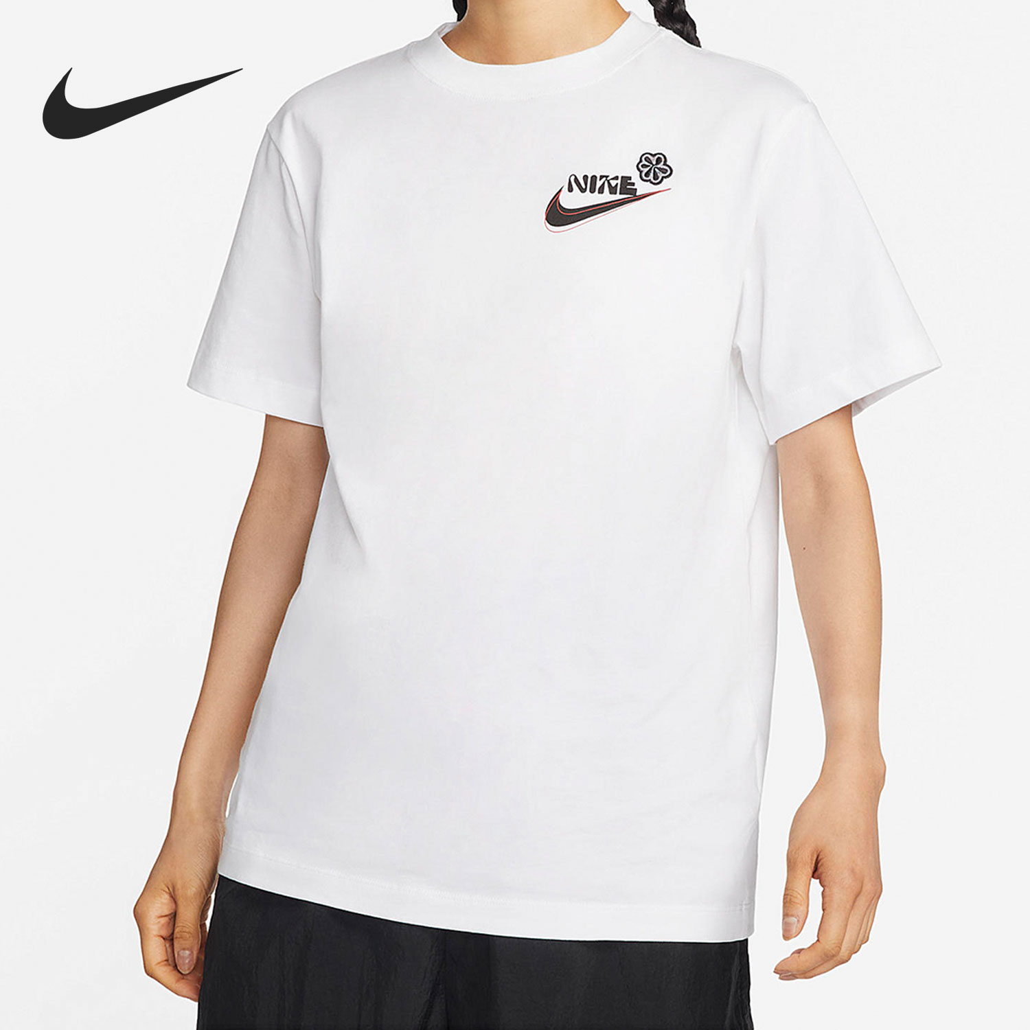 Nike/耐克正品2022新款女子运动透气舒适短袖T恤DR9003-100