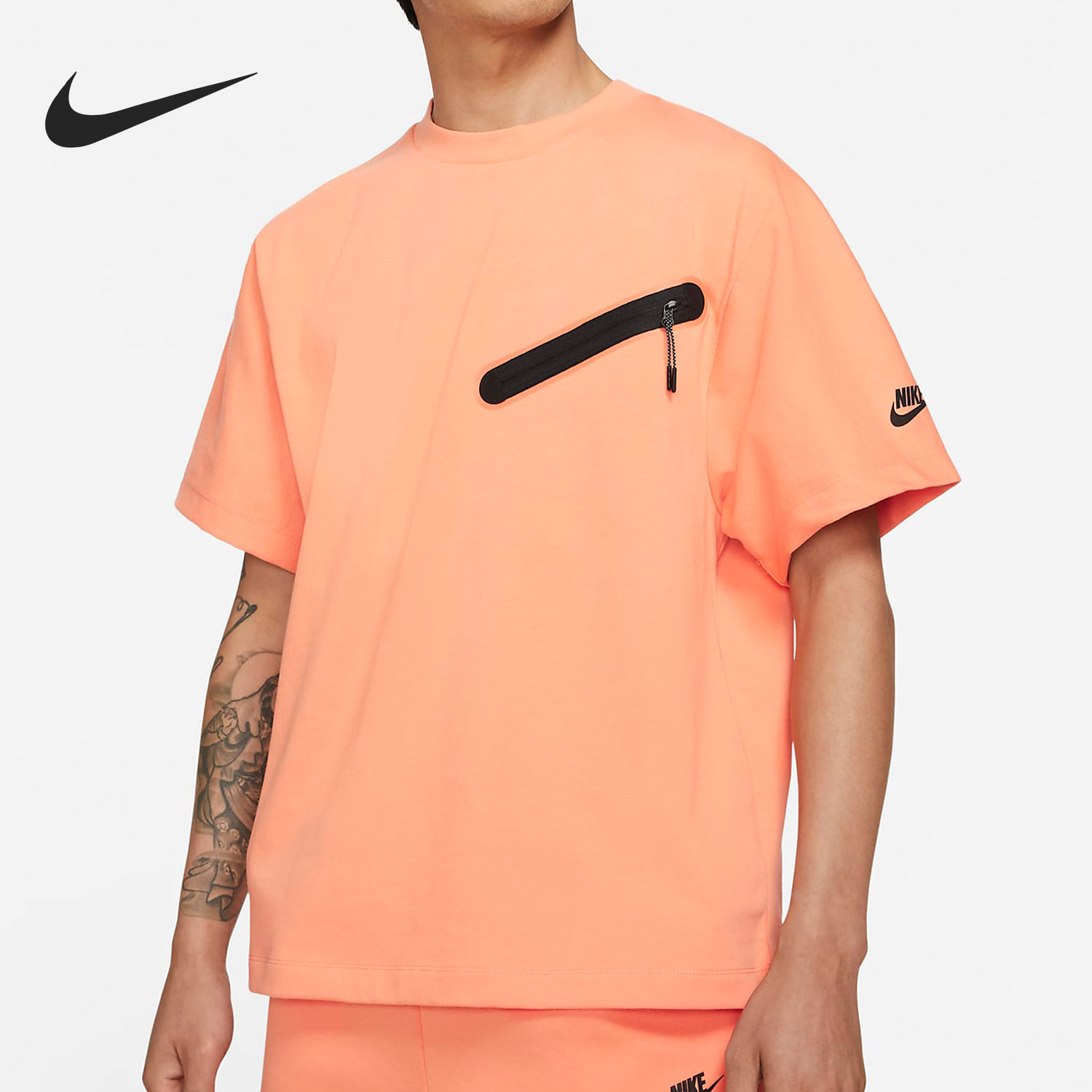 Nike/耐克正品男子口袋休闲圆领短袖运动训练T恤 DA0798-835