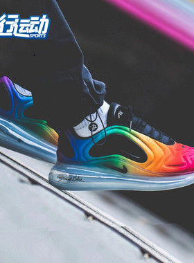 Nike/耐克正品 Air Max 720 Be True 彩虹 男女跑步鞋CJ5472-900