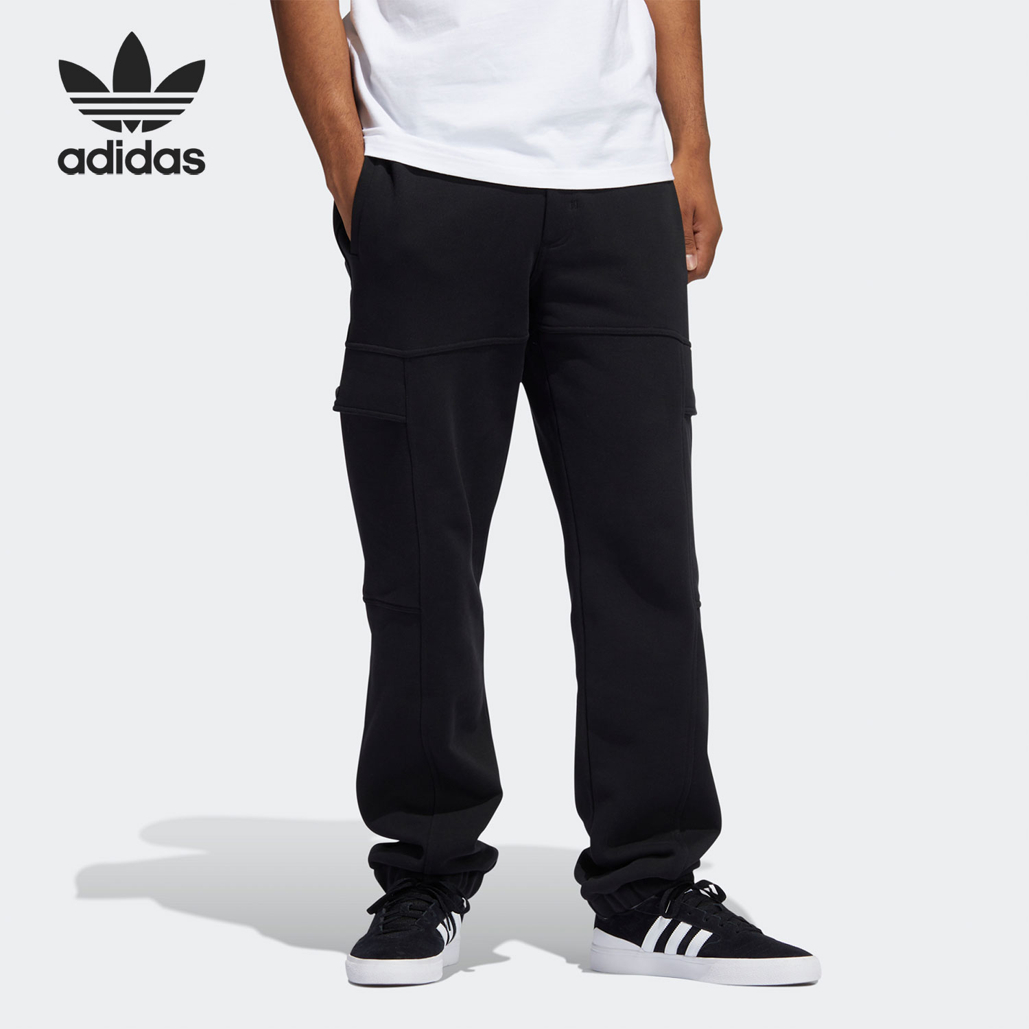 Adidas/阿迪达斯正品三叶草休闲男女运动训练工装长裤 GL9942