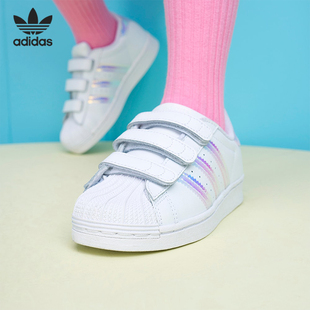 阿迪达斯正品 运动鞋 三叶草SUPERSTAR C小童经典 FV3655 Adidas