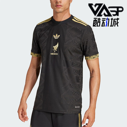 Adidas/阿迪达斯正品三叶草男士经典足球运动训练透气短袖JF2639