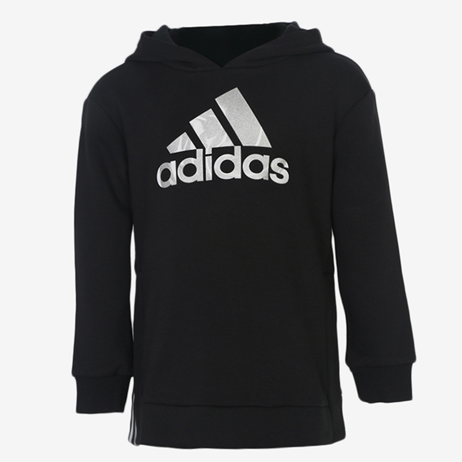 大童加绒连帽卫衣套头衫