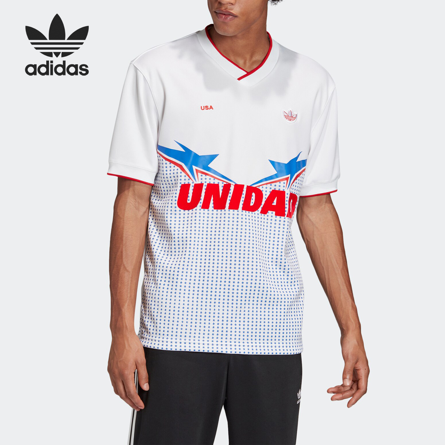 Adidas/阿迪达斯正品 夏季新款三叶草男子运动短袖T恤 FN0967