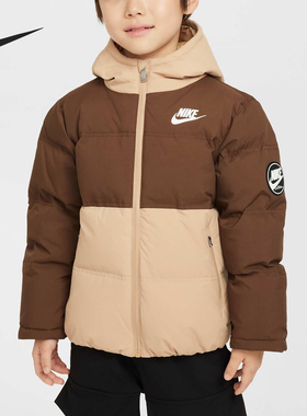 Nike/耐克正品秋冬新款小童拼接保暖复古羽绒服HV7184-247