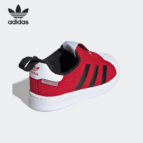 Adidas/阿迪达斯正品三叶草婴童低帮一脚蹬耐磨运动鞋FX4869