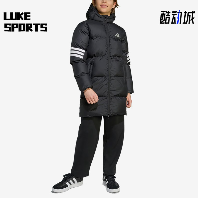 Adidas/阿迪达斯正品FutureIcons新款儿童经典黑白色棉服JW2478