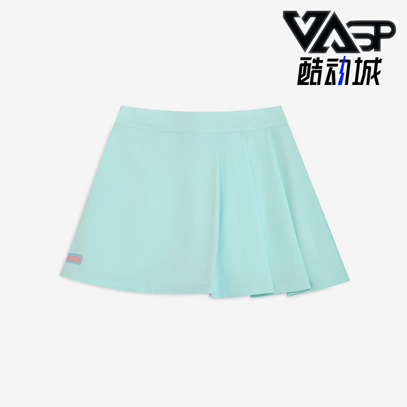 Puma/彪马正品2025夏季款女士休闲透气经典褶皱半身裙633122-96