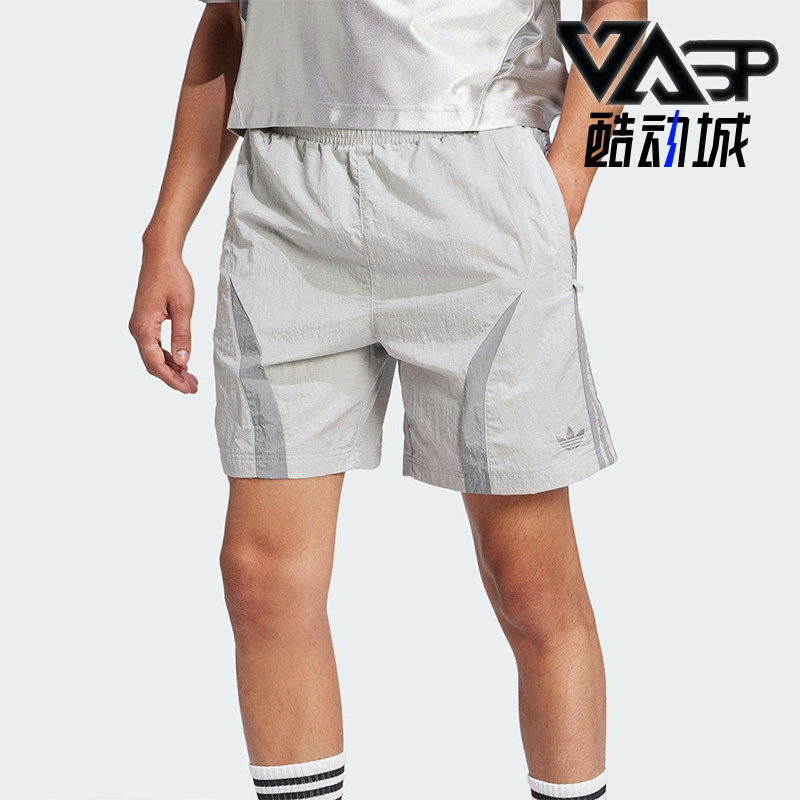 Adidas/阿迪达斯官方正品三叶草男士运动经典宽松舒适梭织短裤