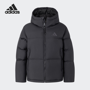 Adidas/阿迪达斯正品冬季新款女士宽松连帽面包羽绒服JV6192