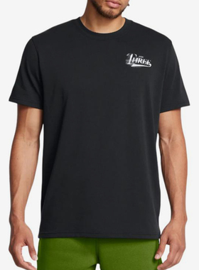 UA/安德玛正品CURRY男子经典休闲透气圆领套头短袖T恤1387110-001