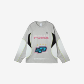 631082 Puma 男女拼接印花运动图案长袖 休闲透气冬新款 彪马正品