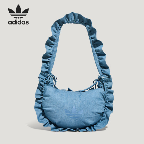 Adidas/阿迪达斯正品三叶草女士荷叶边手提包经典斜挎包KX6975