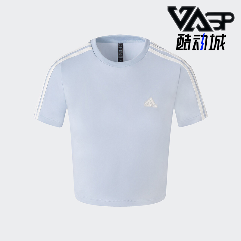 阿迪达斯女士运动透气短袖