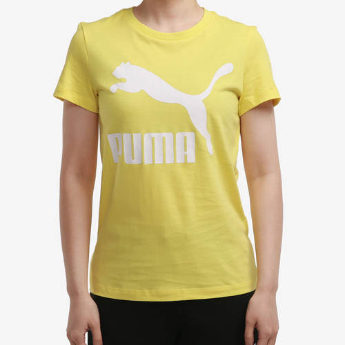 PUMA/彪马正品当季新款女子圆领透视运动休闲短袖T恤532282-38