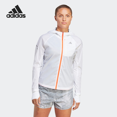 Adidas/阿迪达斯正品春季新款女子跑步运动连帽外套HY2517