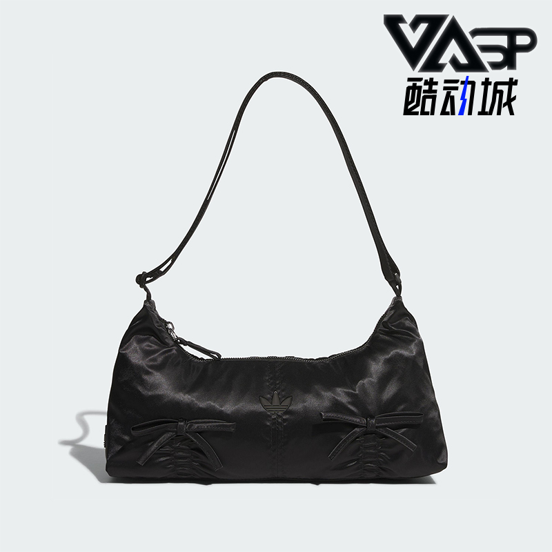 Adidas/阿迪达斯正品三叶草女士经典蝴蝶结法棍单肩挎包KC2770
