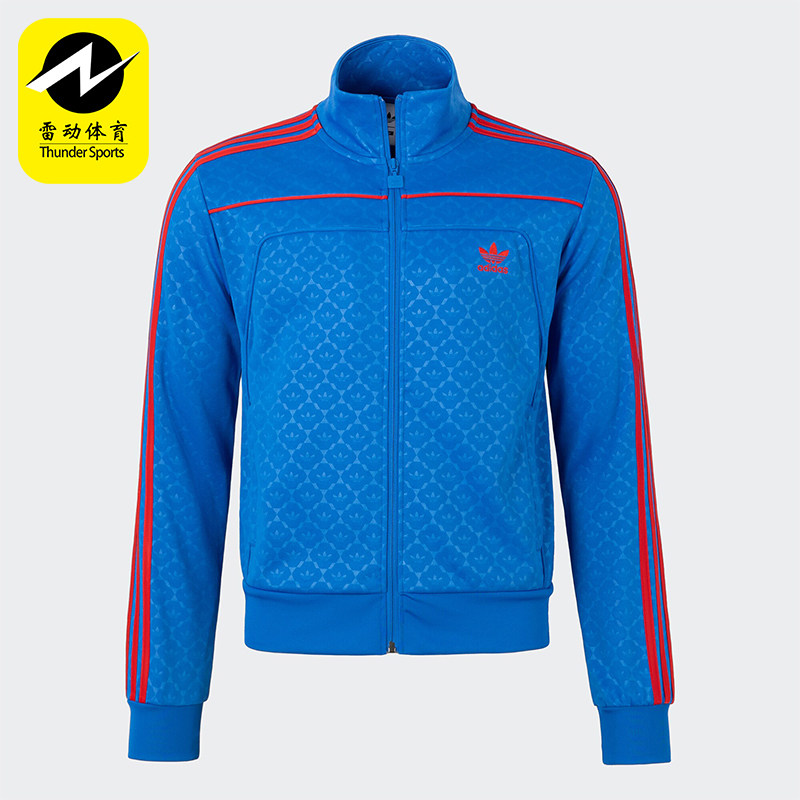 Adidas/阿迪达斯正品三叶草男士足球运动拉链夹克外套JM6288