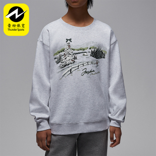 Resort大童运动加绒圆领休闲宽松卫衣IQ9985 051 耐克正品 Nike