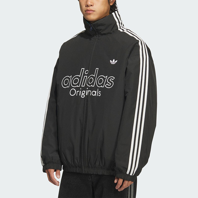 Adidas/阿迪达斯正品三叶草男士保暖双面穿宽松复古棉服KS5954