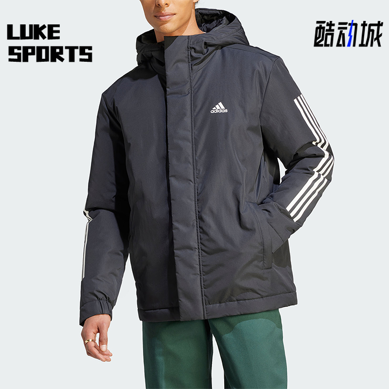 Adidas/阿迪达斯男子连帽棉服