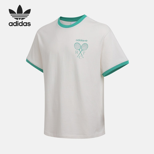 Adidas/阿迪达斯官方正品三叶草男士运动日常透气套头短袖KF9604