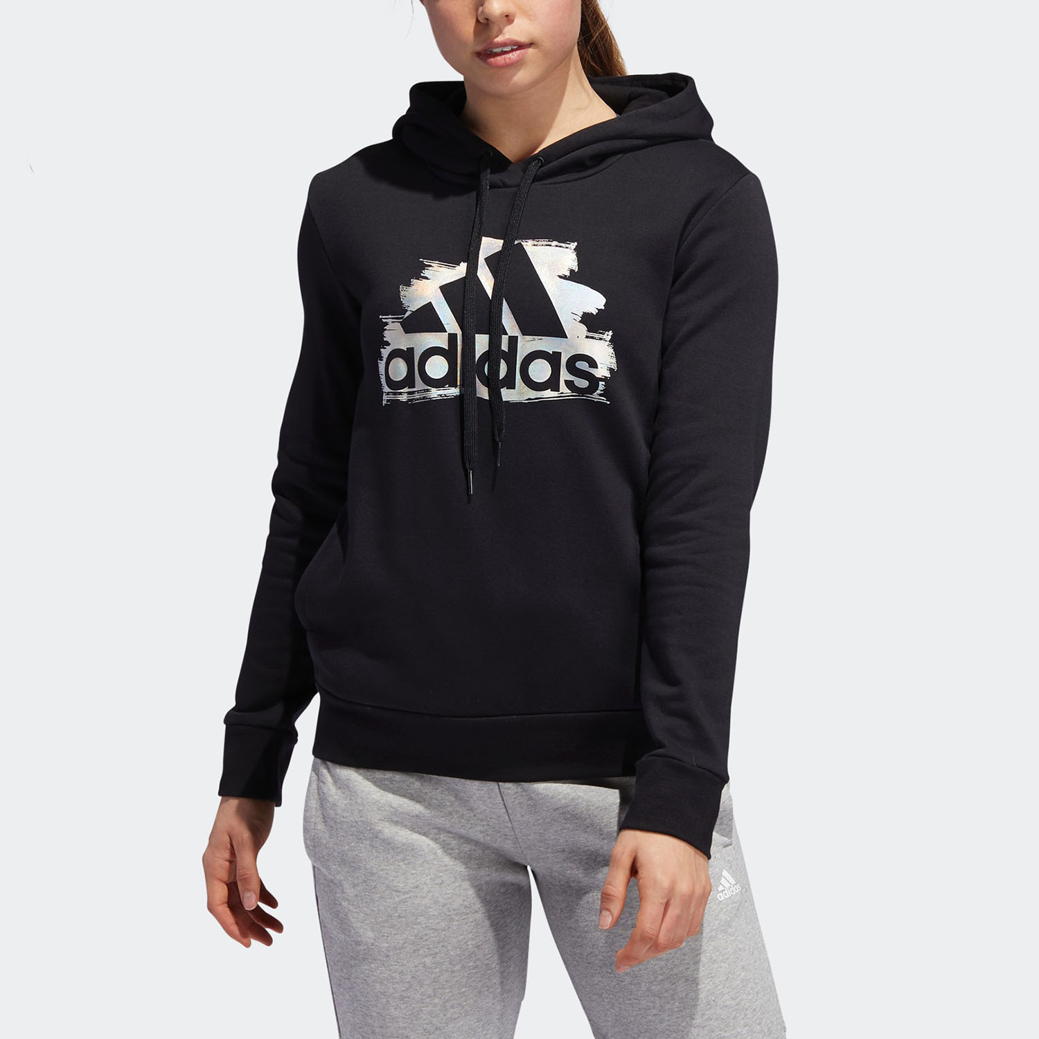 Adidas/阿迪达斯正品春季新款女子运动服连帽套头卫衣ED8146